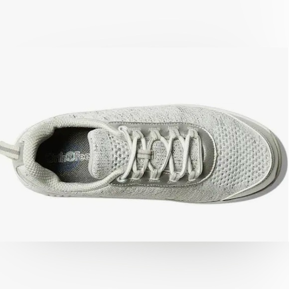 Orthofeet Sandy Sneakers Women\'s 10D Silver Gray Low Athletic Orthopedic Shoes